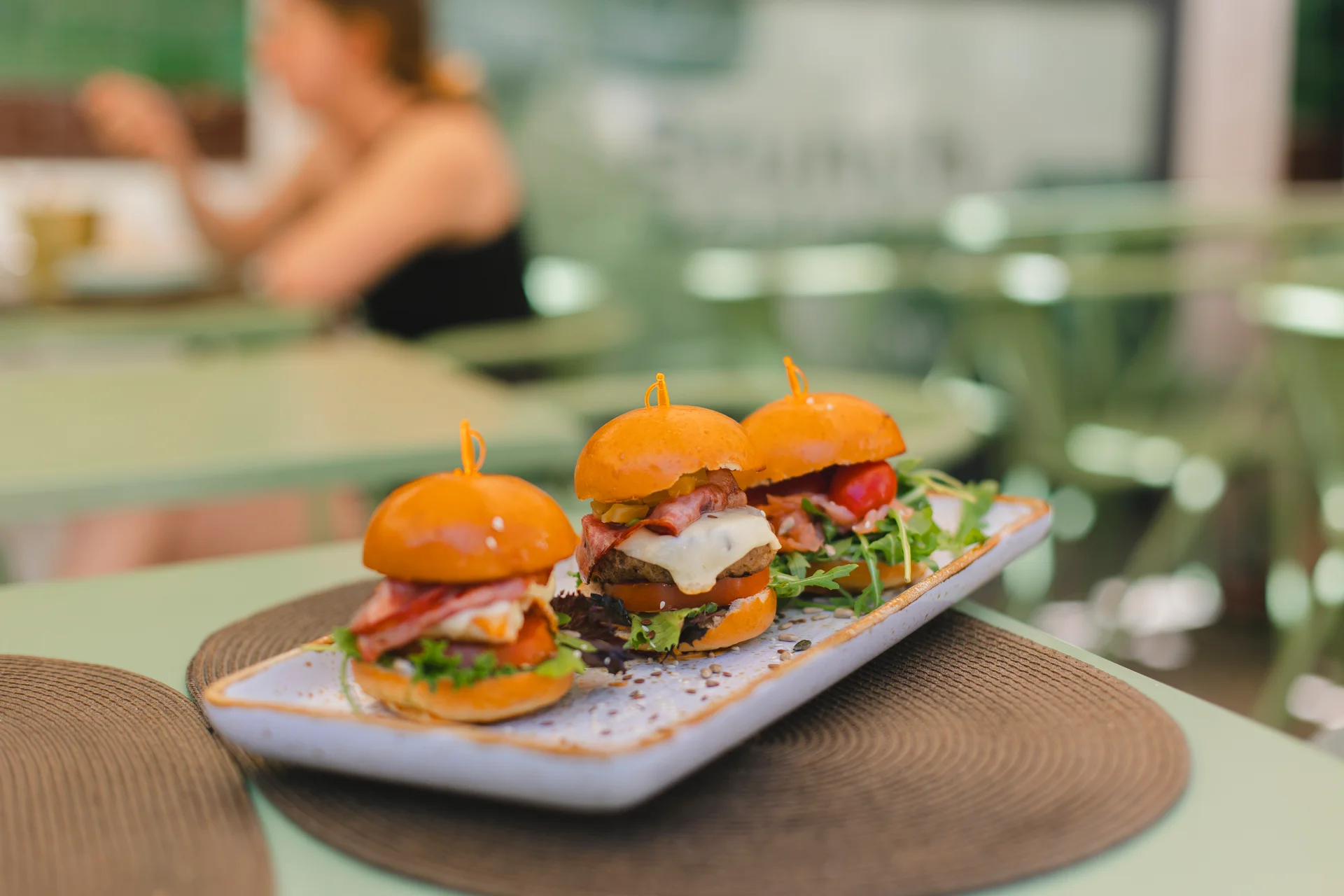 Mini hamburguesas artesanales